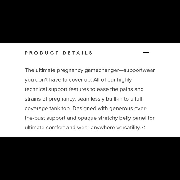 Blanqi Black Maternity Compression Tank Top - Picture 5 of 5